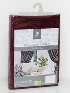 Штора портьерная «Этель», размер 265×270 см, цвет валенсия вишнёвый - Фото 8