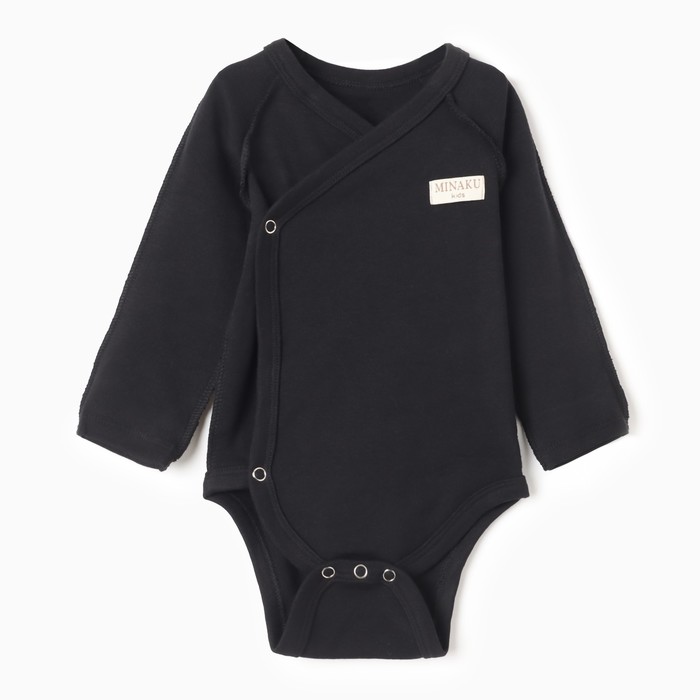 Боди детское MINAKU, рост 86-92 см, чёрное