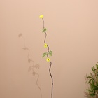 Интерьерный декор из бамбука, цветы пластик 200 см жёлтый - Фото 2