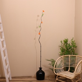 Интерьерный декор из бамбука, цветы пластик 200 см оранжево-желтый