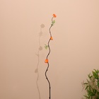 Интерьерный декор из бамбука, цветы пластик 200 см оранжево-желтый - Фото 2