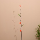 Интерьерный декор из бамбука, цветы пластик 200 см оранжевый - Фото 2