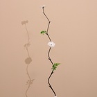 Интерьерный декор из бамбука, цветы пластик 200 см белый - Фото 3