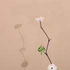 Интерьерный декор из бамбука, цветы пластик 200 см белый - Фото 4