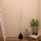 Интерьерный декор из бамбука, цветы пластик 200 см синий - Фото 1