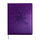 Дневник школьный, 5-11 класс, обложка ПВХ "Олени", фиолетовый - Фото 5