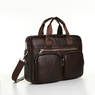 Сумка мужская, Fidelio Largo, натуральная кожа, коричневая