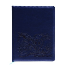 Дневник школьный, 5-11 класс, обложка ПВХ "Мотоцикл", синий