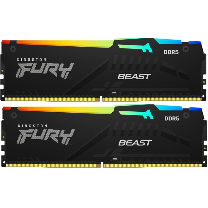 Память DDR5 2x16GB 5200MHz Kingston KF552C40BBAK2-32 Fury Beast RGB RTL Gaming PC5-41600 CL   102936 - фото 51568690