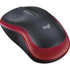 Мышь Logitech M185 красный/черный оптическая (1000dpi) беспроводная USB1.1 для ноутбука (2b   102940 - Фото 2
