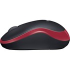Мышь Logitech M185 красный/черный оптическая (1000dpi) беспроводная USB1.1 для ноутбука (2b   102940 - Фото 3
