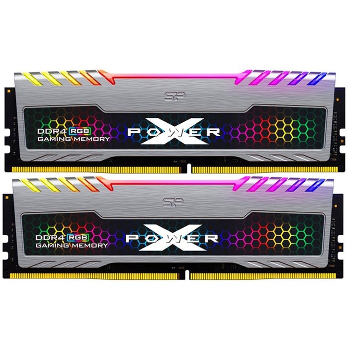 Память DDR4 2x8GB 3600MHz Silicon Power SP016GXLZU360BDB Xpower Turbine RGB RTL Gaming PC4-   103397 - Фото 1