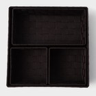 Корзины для хранения LaDо́m, 4 шт., ручное плетение, коричневые - Фото 4