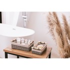 Корзины для хранения LaDо́m, 2 шт., ручное плетение, с ручками, серые - Фото 10