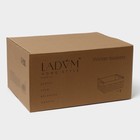Корзины для хранения LaDо́m, 3 шт., ручное плетение, серые - Фото 12