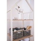 Корзины для хранения LaDо́m, 3 шт., ручное плетение, серые - Фото 10