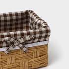 Корзины для хранения LaDо́m, 3 шт., ручное плетение, пластик, бежевые - Фото 5