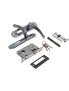 УЦЕНКА Замок врезной LOCKLAND RD003, с ручкой, 3 ключа, цвет хром - Фото 3
