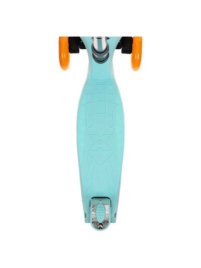 Самокат складной GRAFFITI Baby, колёса световые PU 120/70 мм, ABEC 7, бирюзовый