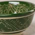 Пиала Риштанская керамика, зеленая, 8,5 см, малая коньячная, - Фото 3