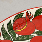 Блюдо Риштанская Керамика "Гранаты", 29,5см, разноцветное, овальное - фото 4459085