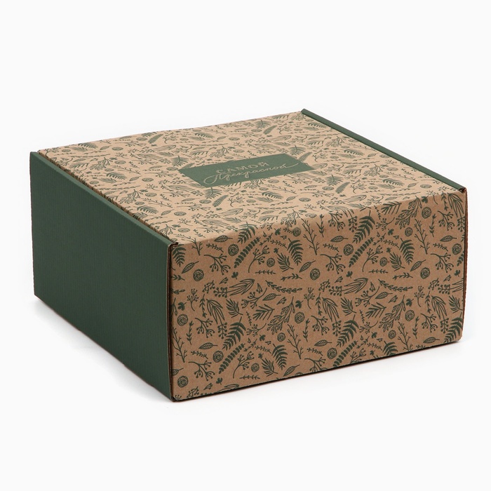 Коробка складная «Ботаника», 24 х 24 х 12 см