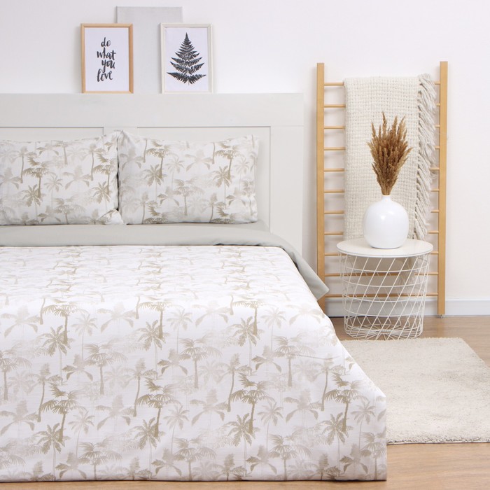 Постельное бельё LoveLife 1,5сп Summer 143х215см,150х240см,50х70см-2шт, жатка, 100% п/э, 100гр/м2 - Фото 1