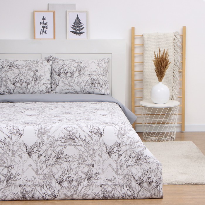 Постельное бельё 2-спальное LoveLife Plant, жатка