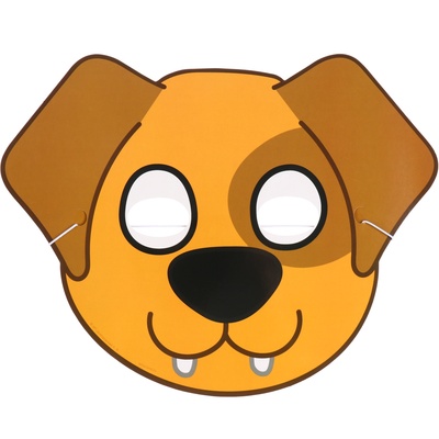 Маска карнавальная, Синий трактор, набор 5 шт.