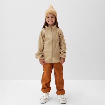 Толстовка на молнии детский KAFTAN, бежевая, размер 28 (86-92 см)