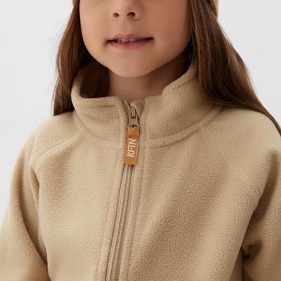 Толстовка на молнии детский KAFTAN, бежевая, размер 28 (86-92 см)