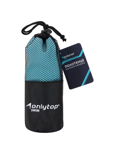 Полотенце из микрофибры ONLYTOP, 76×152 см, цвет голубой