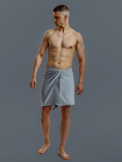 Полотенце из микрофибры ONLYTOP, 50×120 см, цвет серый