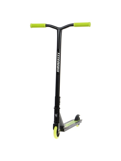 Самокат трюковой GRAFFITI Turn 23, колёса PU 100 мм, 85 А, зелёный