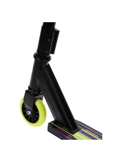 Самокат трюковой GRAFFITI Turn 23, колёса PU 100 мм, 85 А, зелёный