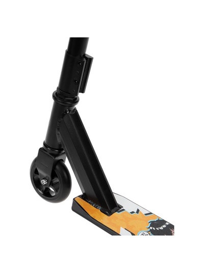 Самокат трюковой GRAFFITI Zigzag 23, колёса PU 100 мм, 85А, цвет чёрный