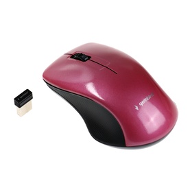 Мышь Gembird MUSW-370, беспроводная, оптическая, 1000 dpi, USB, розовая