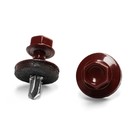 Саморезы кровельные 5.5х19 RAL3005, красный, 250 шт. - фото 24275617