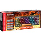 Клавиатура Defender Raven GK-417,игровая,проводная,мех,подсветка,63 клавиши,USB,черная - Фото 3