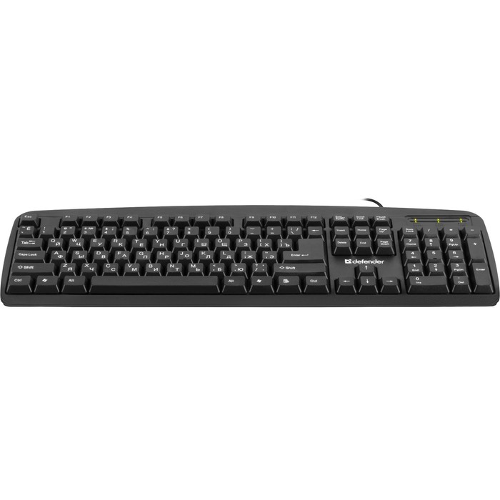 Клавиатура Defender Office HB-910,проводная,мембран,104 клавиши,USB,черная