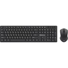 Комплект клавиатура и мышь Defender Lima C-993,беспроводной,мембран,1000 dpi,USB,черный - фото 321635505