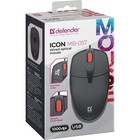 Мышь DEFENDER ICON MB-057, проводная, оптическая, 1000dpi, черная - Фото 4