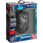 Мышь DEFENDER Bionic GM-250L, проводная, игровая, оптическая, 3200dpi, черная - Фото 12