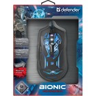Мышь DEFENDER Bionic GM-250L, проводная, игровая, оптическая, 3200dpi, черная - Фото 13