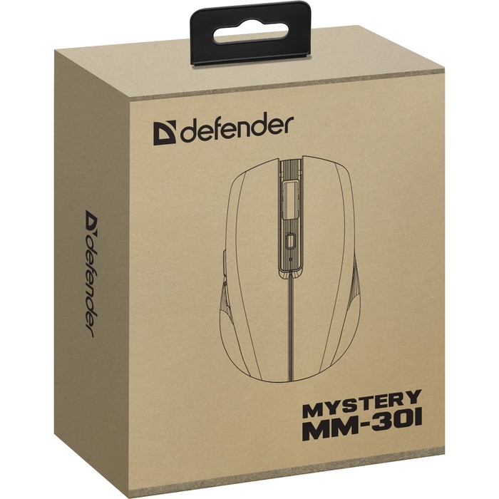 Мышь DEFENDER Mystery MM-301, беспроводная, оптическая, 1600dpi, фиолетовая