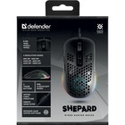 Мышь DEFENDER Shepard GM-620L, проводная, игровая, оптическая, подсветка, 12800dpi, черная - Фото 8