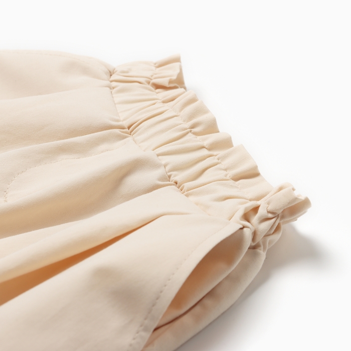Костюм для девочки (Рубашка и шорты) MINAKU, цвет молочный, рост 128 см