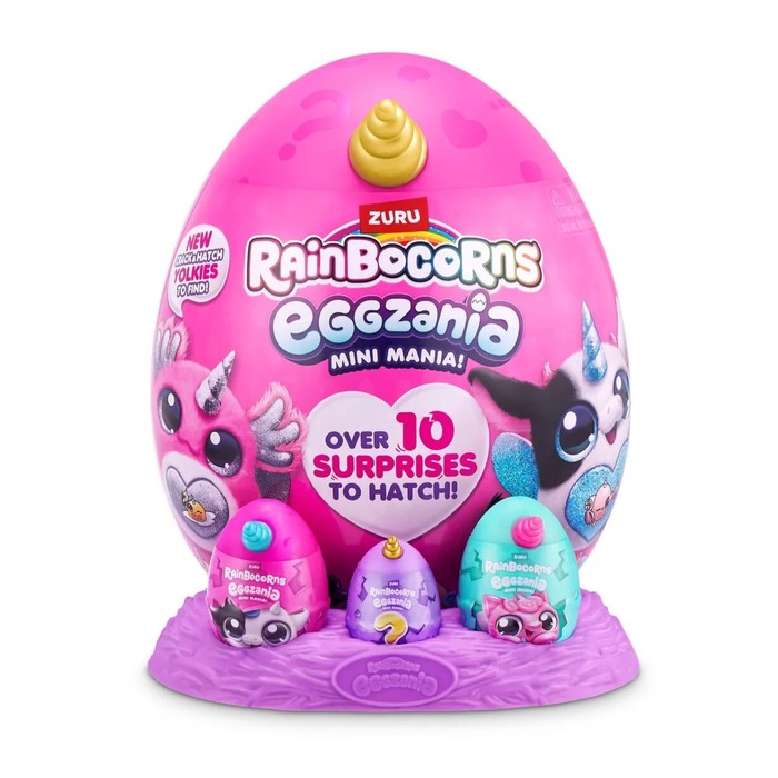 Игровой набор  сюрпризы в яйце Zuru Rainbocorns -EGGZANIA MINI, в ассорт. 9296