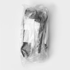 Набор пластиковых одноразовых столовых приборов, 4 предмета: вилка, ложка столовая, нож, салфетка белая, 16,5 см, цвет чёрный - Фото 8