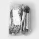 Набор пластиковых одноразовых столовых приборов «Элит», 4 предмета: вилка, ложка столовая, нож, салфетка, 18 см, цвет чёрный - Фото 8